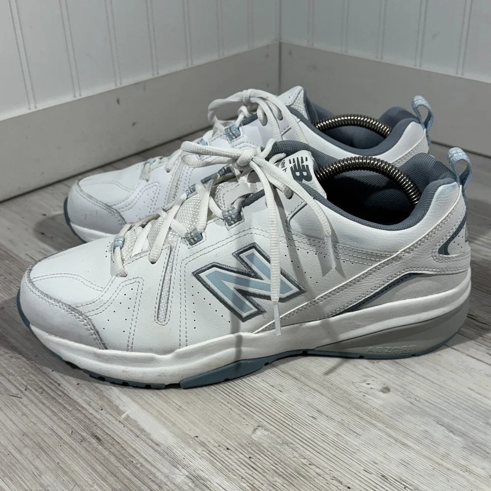 New Balance 608 Women's White Light Blue‎ Size 12 D WX608WB5